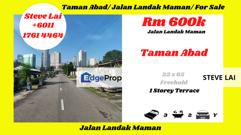 Taman Abad/ Jalan Landak Maman/ For Sale, Johor, Johor Bahru