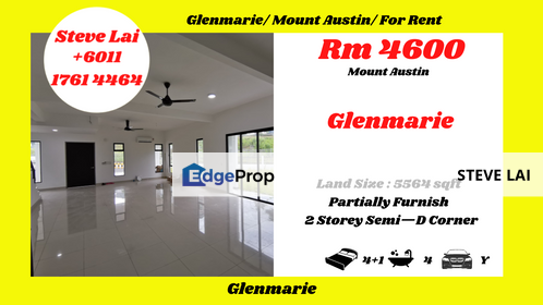 Glenmarie/ Mount Austin/ For Rent, Johor, Johor Bahru