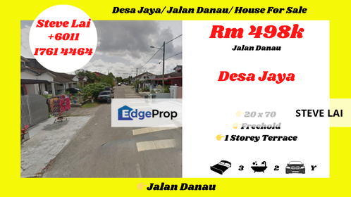 Desa Jaya/ Jalan Danau/ House For Sale, Johor, Johor Bahru