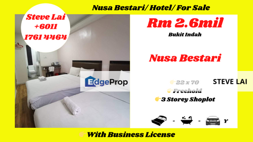 Nusa Bestari/ Hotel/ For Sale, Johor, 