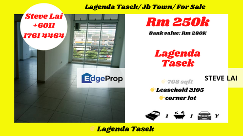 Lagenda Tasek/ Jb Town/ For Sale, Johor, Johor Bahru