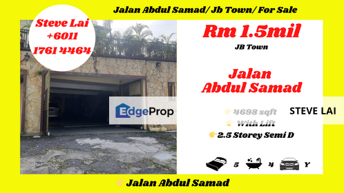 Jalan Abdul Samad/ Jb Town/ For Sale, Johor, Johor Bahru