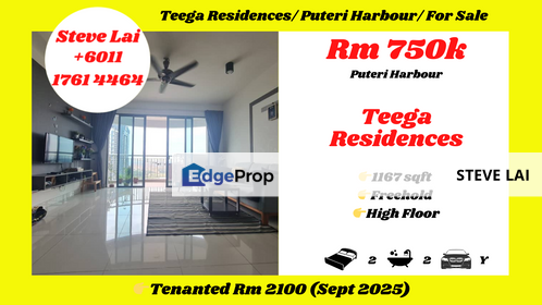 Teega Residences/ Puteri Harbour/ For Sale, Johor, Kota Iskandar