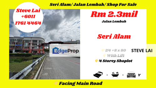 Seri Alam/ Jalan Lembah/ Shop For Sale, Johor, Masai