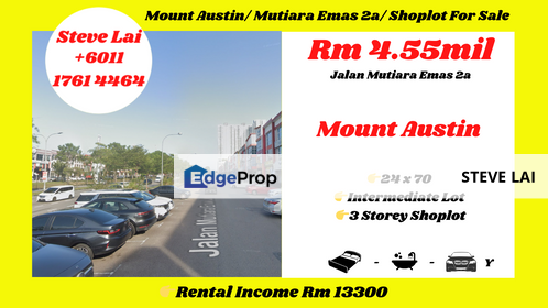 Mount Austin/ Mutiara Emas 2a/ Shoplot For Sale, Johor, Johor Bahru