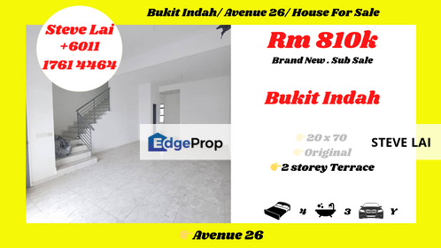 Bukit Indah/ Avenue 26/ House For Sale, Johor, Bukit Indah