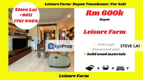 Leisure Farm/ Bayou Townhouse/ For Sale, Johor, Gelang Patah