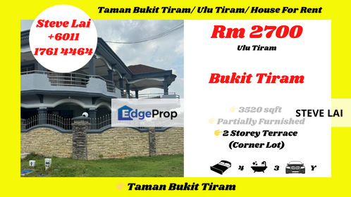 Taman Bukit Tiram/ Ulu Tiram/ House For Rent, Johor, Ulu Tiram