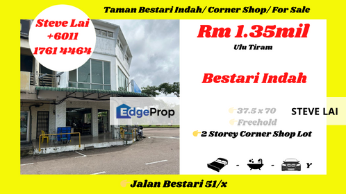 Taman Bestari Indah/ Corner Shop/ For Sale, Johor, Johor Bahru