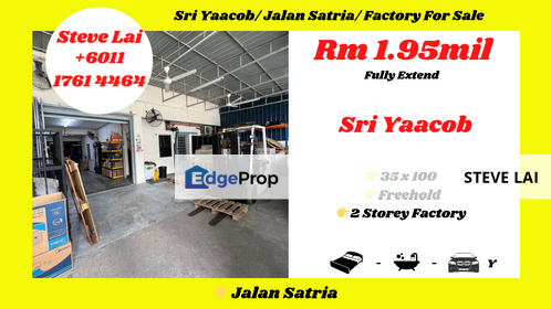  Sri Yaacob/ Jalan Satria/ Factory For Sale, Johor, Skudai