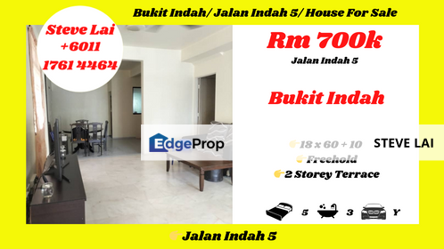 Bukit Indah/ Jalan Indah 5/ House For Sale, Johor, Bukit Indah