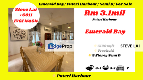 Emerald Bay/ Puteri Harbour/ Semi D/ For Sale, Johor, Johor Bahru