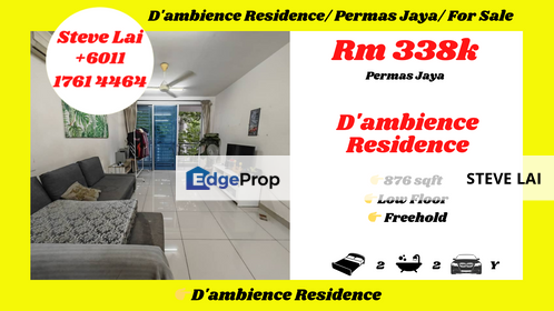 D'ambience Residence/ Permas Jaya/ For Sale, Johor, Permas Jaya/Senibong