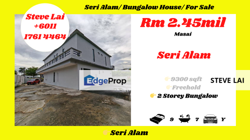 Seri Alam/ Bungalow House/ For Sale, Johor, Masai