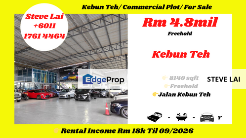 Jalan Kebun Teh/ Commercial Plot/ For Sale, Johor, Johor Bahru