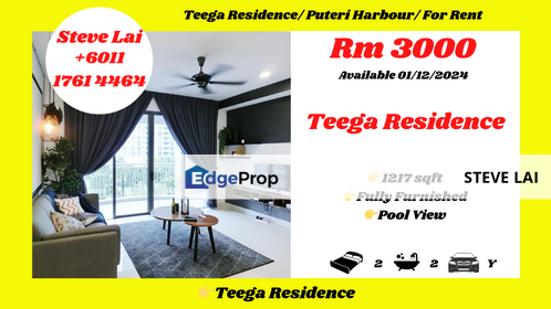 Teega Residence/ Puteri Harbour/ For Rent, Johor, Kota Iskandar