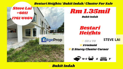 Bestari Heights/ Bukit Indah/ Cluster For Sale, Johor, Johor Bahru
