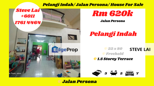 Pelangi Indah/ Jalan Persona/ House For Sale, Johor, Ulu Tiram