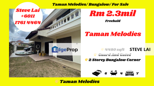 Taman Melodies/ Bungalow/ For Sale, Johor, Johor Bahru