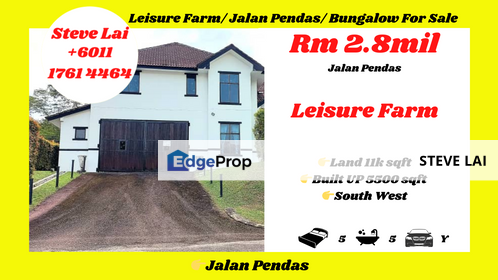 Leisure Farm/ Jalan Pendas/ Bungalow For Sale, Johor, Gelang Patah