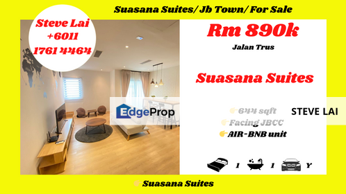Suasana Suites/ Jb Town/ For Sale, Johor, Johor Bahru