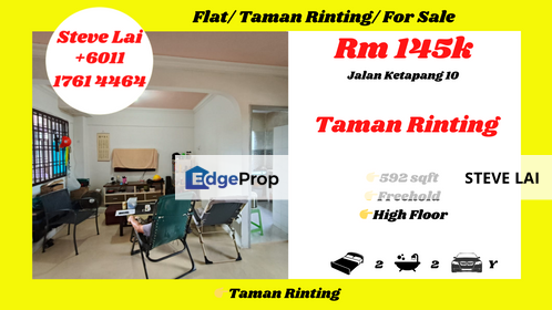 Flat/ Taman Rinting/ For Sale, Johor, Masai