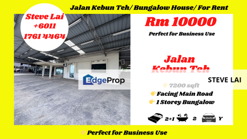 Jalan Kebun Teh/ Bungalow House/ For Rent, Johor, Johor Bahru