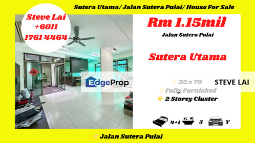 Sutera Utama/ Jalan Sutera Pulai/ House For Sale, Johor, Skudai