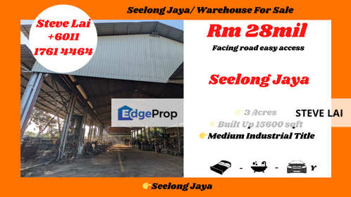 Seelong Jaya/ Warehouse For Sale, Johor, Senai