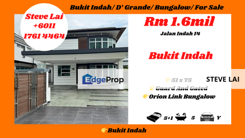 Bukit Indah/ D’ Grande/ Bungalow/ For Sale, Johor, Bukit Indah