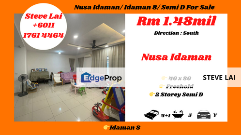 Nusa Idaman/ Idaman 8/ Semi D For Sale, Johor, Nusajaya