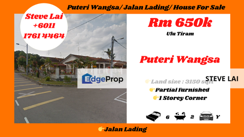 Puteri Wangsa/ Jalan Lading/ House For Sale, Johor, Ulu Tiram