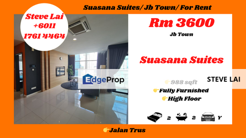 Suasana Suites/ Jb Town/ For Rent, Johor, Johor Bahru