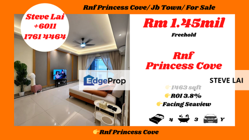 Rnf Princess Cove/ Jb Town/ For Sale, Johor, Johor Bahru