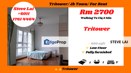 Tritower/ Jb Town/ For Rent, Johor, Johor Bahru