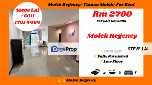 Molek Regency/ Taman Molek/ For Rent, Johor, Johor Bahru