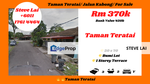 Taman Teratai/ Jalan Kabong/ For Sale, Johor, Johor Bahru