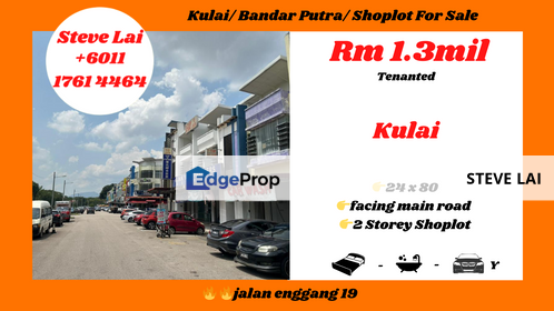 Kulai/ Bandar Putra/ Shoplot For Sale, Johor, Kulai