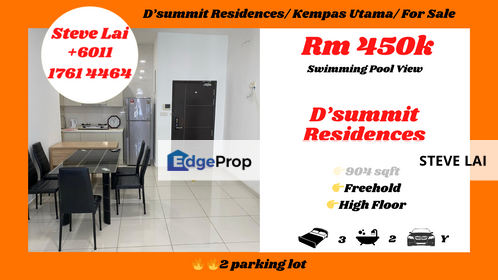 D’summit Residences/ Kempas Utama/ For Sale, Johor, Johor Bahru