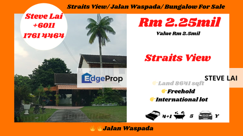 Straits View/ Jalan Waspada/ Bungalow For Sale, Johor, Johor Bahru