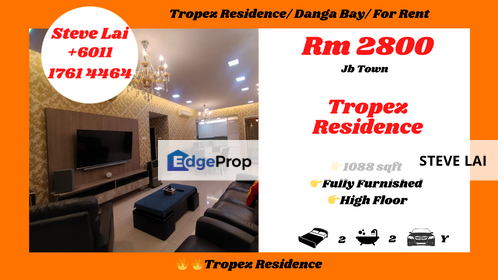 Tropez Residence/ Danga Bay/ For Rent, Johor, Johor Bahru