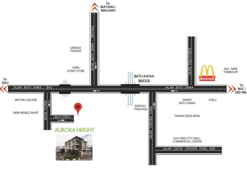 Sri Pertiwi Apartment @ Jalan Batu Kawa, Moyan 