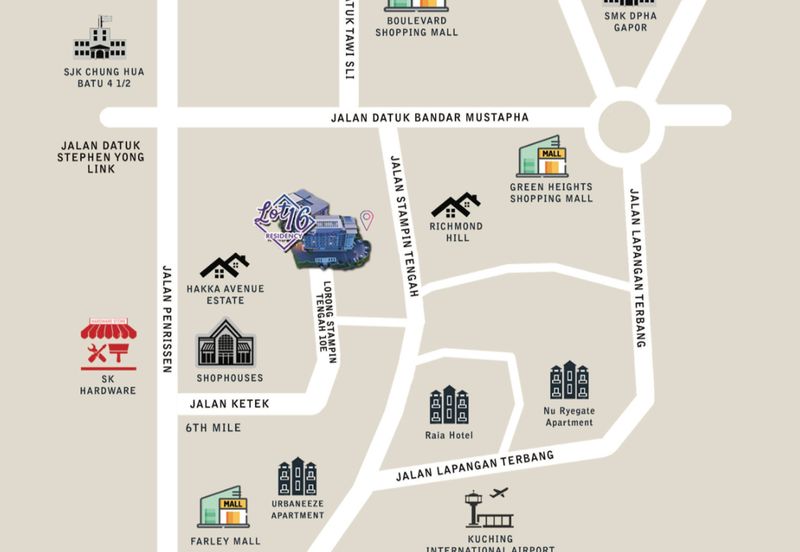 Lot 16 Residency at Jalan stampin Tengah 