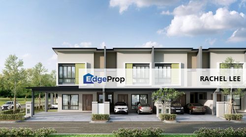 Double storey terrace house at Stapok , Sarawak, Kuching