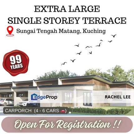 Single storey at sungai Tengah Matang , Sarawak, Kuching