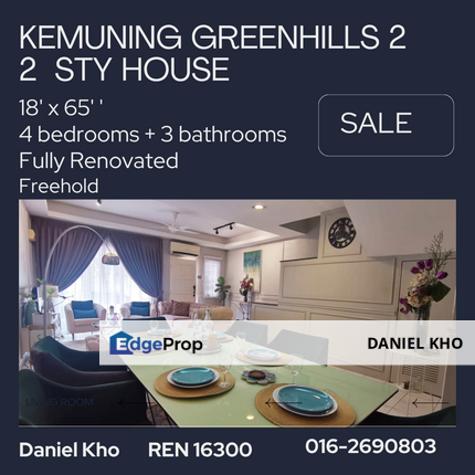 Fully renovated house Kemuning Greenhills near by Aeon Big Bukit Rimau, Selangor, Shah Alam