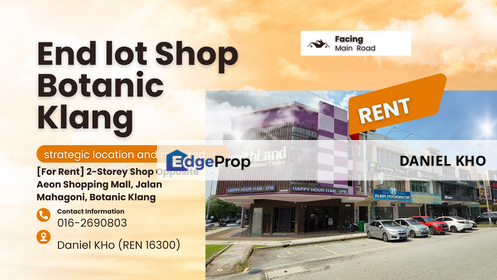  2-Storey Shop Opposite Aeon Shopping Mall, Jalan Mahagoni, Botanic Klang, Selangor, Klang