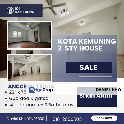 Kota Kemuning 22 x 75 Guarded & gated , Selangor, Kota Kemuning