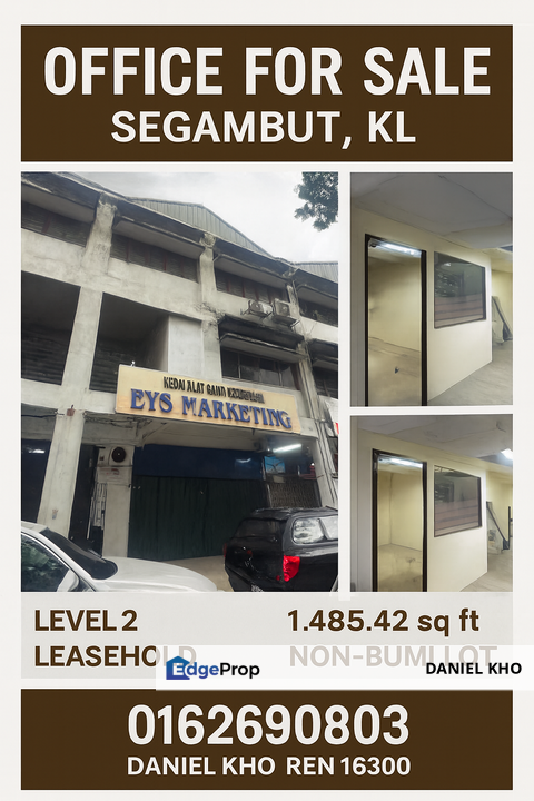 Renovated Office walking distance to Maybank Segambut KL , Kuala Lumpur, Segambut
