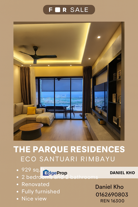 Corner unit Fully renovated Nice view The Parque Residence , Selangor, Telok Panglima Garang